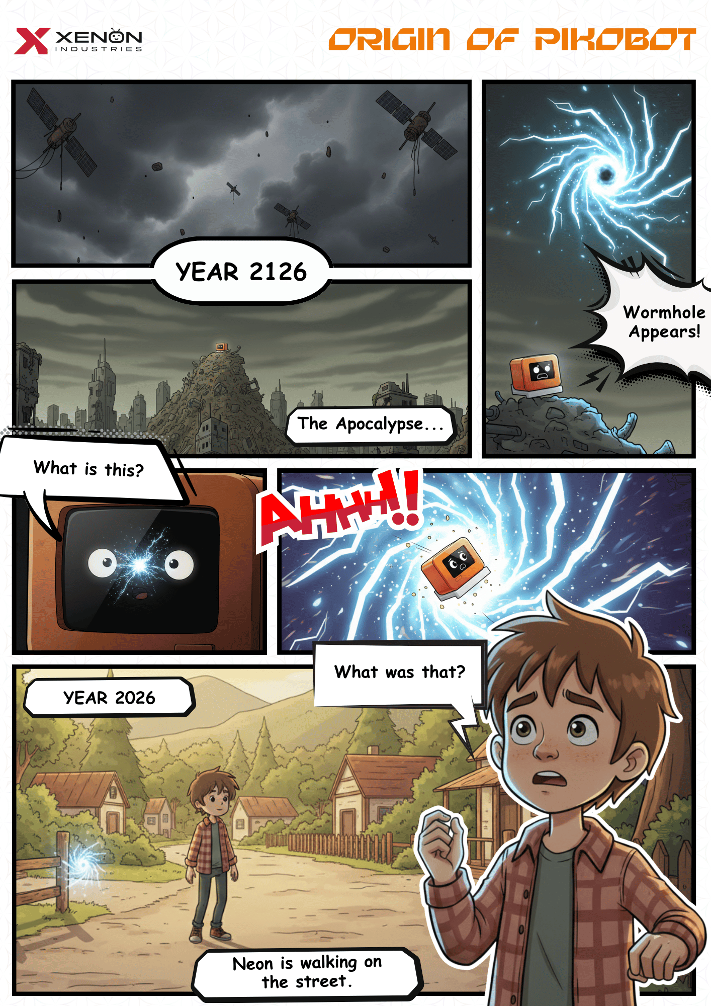 PikoBot beginning chapter panel